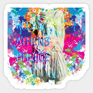 HELLAS, ATHENS, GREECE Sticker